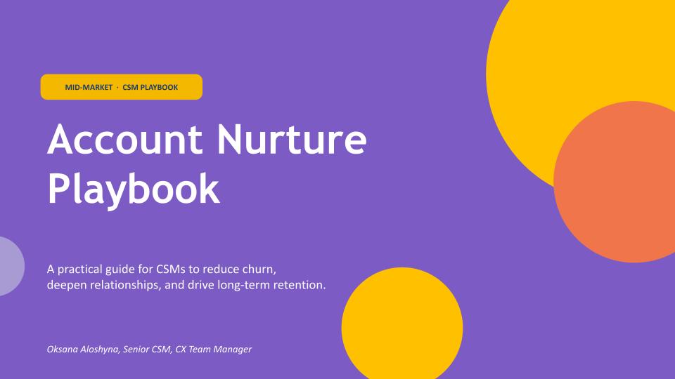 Account Nurture Playbook
